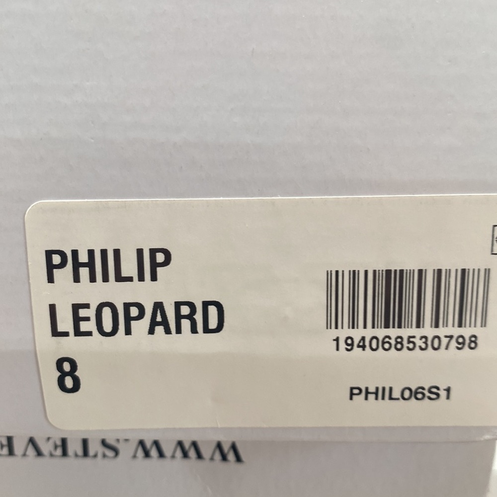 Steve Madden Philip Leopard Star Sneakers Tennis Shoes Size 8 - Picture 5 of 9